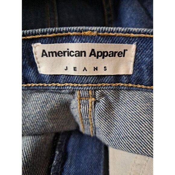 American Apparel Shorts Jean High Rise‎ Medium Wash Denim Shorts Size 27 - Picture 9 of 10